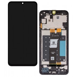 Дисплей для Samsung A057 Galaxy A05s, черный, с рамкой, оригинал (переклеенное стекло)