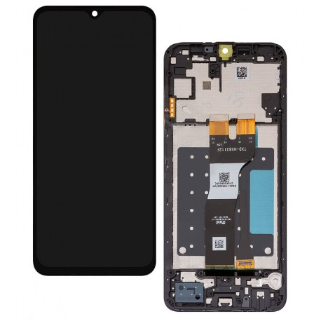 Дисплей для Samsung A057 Galaxy A05s, черный, с рамкой, оригинал (переклеенное стекло)