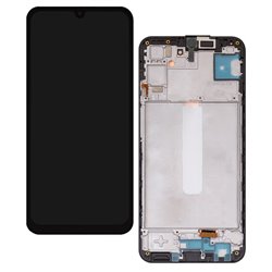 Дисплей для Samsung A566 Galaxy A56, серебристый, с рамкой, оригинал (PRC), Lightgray