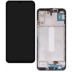 Дисплей для Samsung M346 Galaxy M34, чорний, з рамкою, оригінал (переклеєне скло)