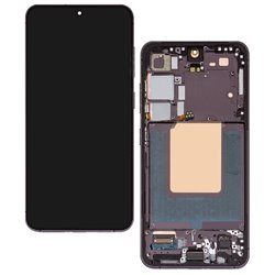 Дисплей для Samsung S921 Galaxy S24, черный, с рамкой, оригинал (переклеенное стекло)