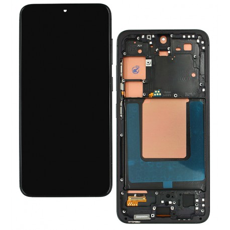 Дисплей для Samsung S921 Galaxy S24, чорний, з рамкою, копія, (TFT) (od50167)