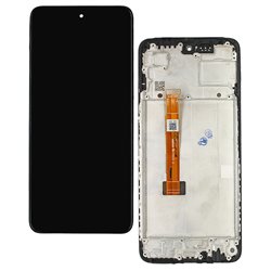Дисплей для Oppo A80 5G, чорний, з сенсорним екраном, з рамкою, (дисплейний модуль), High Quality