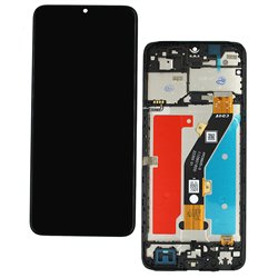 Дисплей для ZTE Blade A34, чорний, з рамкою, High Copy (od50193)