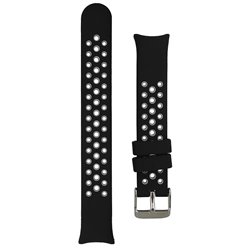 Ремешок для Mi Band 8, силиконовый с перфорацией, черный+ серый Ремешок для Mi Band 8, силиконовый с перфорацией, черный+ серый