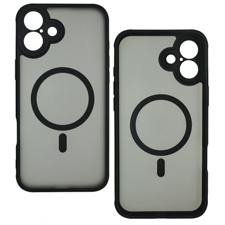 Чехол для Apple iPhone 16 Plus, MagSafe Space, TPU+PC Anti Drop Full Camera, Black Чехол для Apple iPhone 16 Plus, MagSafe Space, TPU+PC Anti Drop Full Camera, Black