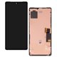 Дисплей для Google Pixel 7, чорний, з рамкою, High quality, з широким обідком, (OLED) GVU6C, GQML3