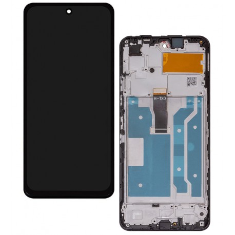 Дисплей для Huawei Honor 10X Lite, P Smart (2021), чорний, з рамкою, High quality, PPA-LX2