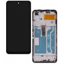 Дисплей для Huawei Honor 10X Lite, P Smart (2021), чорний, з рамкою, High quality, PPA-LX2