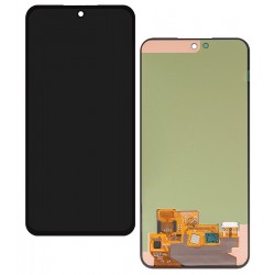 Дисплей для Samsung A556 Galaxy A55, черный, без рамки, оригинал (переклеенное стекло)