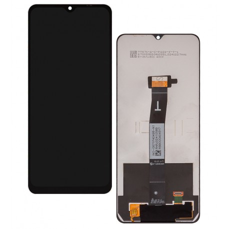 Дисплей для Xiaomi Poco C55, Redmi 11A, Redmi 12C, черный, без рамки, копия