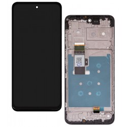 Дисплей для Motorola Moto G13, Moto G23 XT2333, чорний, з рамкою, Original (PRC)