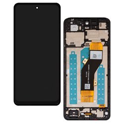 Дисплей для ZTE Blade V60 Design, Nubia V60 Design, чорний, з рамкою, оригінал (PRC), 065WR01-(7300301068)-SST