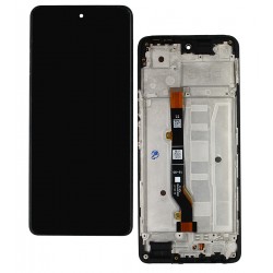Дисплей для Tecno Spark 20 Pro (KJ6), чорний, з рамкою, High Quality