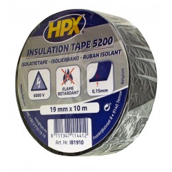 Ізолента HPX 5200, 19 мм, 10 м, чорна