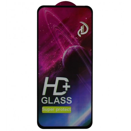 Защитное стекло для Infinix Hot 50 4G (X6882), Tecno Spark 30 (KL6), сумісне з чохлами, Full Glue, чорний