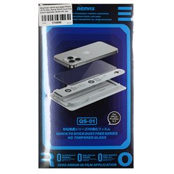 Захисне скло для Apple iPhone 16 Pro Max, Remax QS-01 Dust-Free Instant Applicator Series HD, комплект для легкої установки