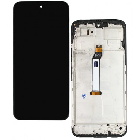 Дисплей для Xiaomi Redmi 15 (4G), чорний, з сенсорним екраном, з рамкою, (166 мм) (Box)