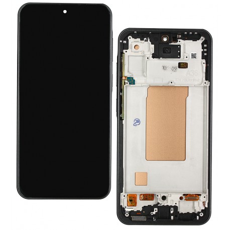 Дисплей для Samsung A366 Galaxy A36 5G (2025), чорний, з рамкою, China Quality, (TFT)