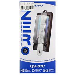 Захисне скло для Apple iPhone 16 Pro Max, Remax QS-01c Instant Applicator Series HD, комплект для легкої установки, 2 шт