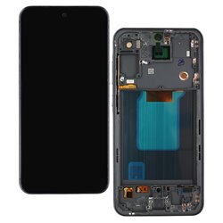 Дисплей для Samsung A556 Galaxy A55 (2024), синій, з рамкою, China Quality, (TFT)