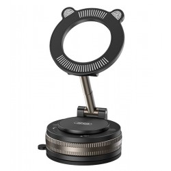 Автодержатель XO C181 Cat Head Магнитный, вакуумный держатель (Черный)