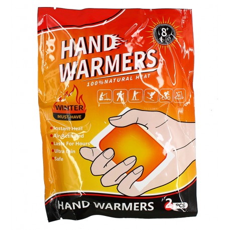 Грелка для рук (2шт) Hand Warmers с подогревом до 8 часов тепла размер 5.5*9см (Белый)