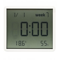 Цифровой термогигрометр Hoco HX41, 5в1 (77*68*12mm) белый