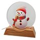Ночник с рисунками снеговика на подставке с LED подсветкой 8см*8см JY-2241-8 (Mix color)