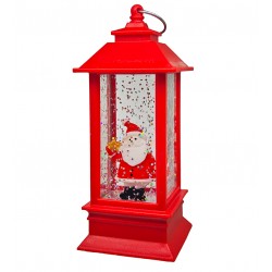 Ночник с рождественскими фигурами внутри с жидкостью подсветкой 12,5см(AAA)AG13 LED CANDLE ART-0608 (1)