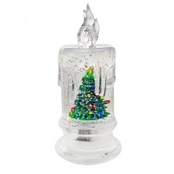 Ночник Рождественская свеча с жидкостью подсветкой 14см (AAA)AG13 LED CRYSTAL CANDLES ART-0609 (1)