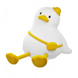 Силиконовый ночник "Уточка" A050 с сенсорным датчиком, 1200mAh, 3 режима яркости (Белый)