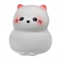 Силиконовый ночник Котик A010 с сенсорным датчиком, 1200mAh, 3 режима яркости (Белый)