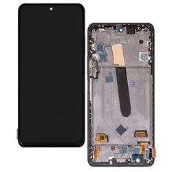 Дисплей для Xiaomi Mi 11i, Poco F3, Redmi K40, черный, с рамкой, High Quality, (OLED)