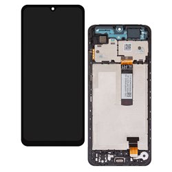 Дисплей для Xiaomi Redmi A5 4G, черный, с рамкой, оригинал (PRC), 167.92 мм, 25028PC03G, 25028RN03A, 25028RN03I