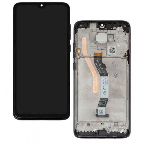 Дисплей для Xiaomi Redmi Note 8 Pro, черный, с рамкой, High Quality, Dual Sim, M1906G7I, M1906G7G