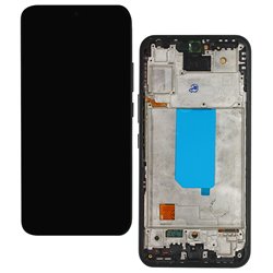 Дисплей для Samsung A546 Galaxy A54 5G, чорний, з рамкою, China Quality, (TFT)