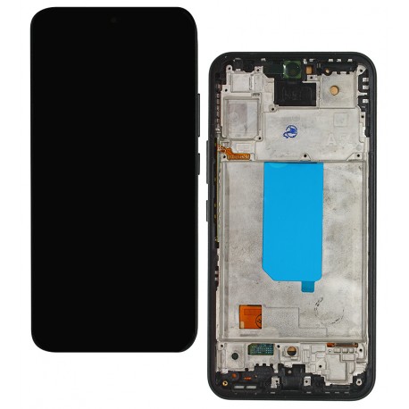 Дисплей для Samsung A546 Galaxy A54 5G, чорний, з рамкою, China Quality, (TFT)