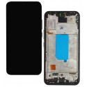 Дисплей для Samsung A546 Galaxy A54 5G, чорний, з рамкою, China Quality, (TFT)