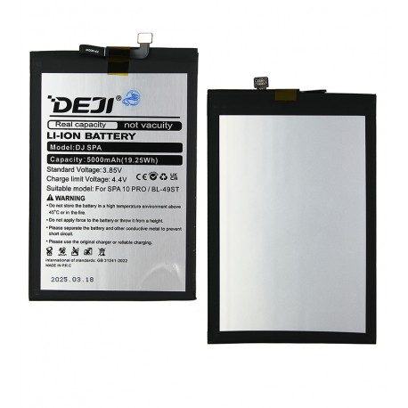 Аккумулятор Deji BL-49ST для Tecno Spark 10, Spark 10 Pro, Spark 10C, Spark 20 (KJ5), Spark 20C (BG7), Li-ion, 3,85 В, 5000 мАч