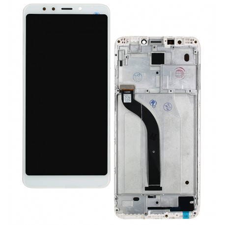 Дисплей для Xiaomi Redmi 5, белый, с рамкой, quality, MDG1, MDI1