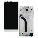 Дисплей для Xiaomi Redmi 5, белый, с рамкой, quality, MDG1, MDI1
