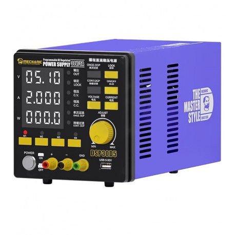 Лабораторный блок питания Mechanic DSP30D5, одноканальный, импульсный, до 30 В, до 5 А, 150 Вт
