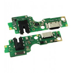 Шлейф для Tecno Pop 9 4G, Spark Go 1 (KL4), Spark Go 1S (KL4h), коннектора зарядки, с компонентами, High Quality, плата зарядки