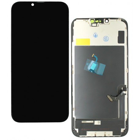 Дисплей для Apple iPhone 14 Plus, черный, с рамкой, копия, (TFT), ZY, LTPS FHD