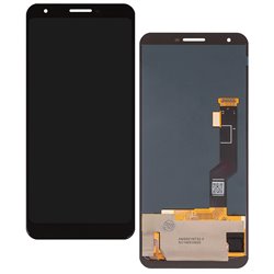 Дисплей для Google Pixel 3a XL, чорний, без рамки, High Quality, (OLED)
