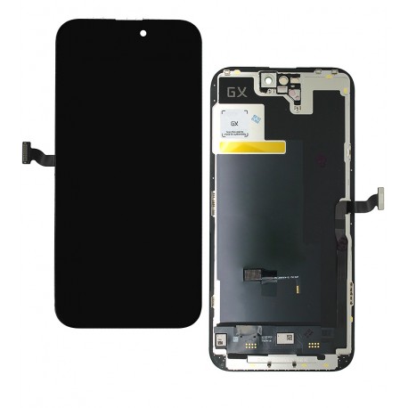 Дисплей для Apple iPhone 14 Pro Max, (black, with frame, HC, (OLED), GX OEM hard)