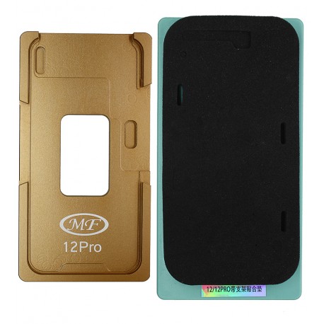 Комплект форм (из металла и резины) Apple iPhone 12 Pro, для отцентровки и склеивания дисплея со стеклом оснащённым дисплейной рамкой