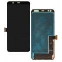 Дисплей для Google Pixel 4 XL, чорний, без рамки, оригінал (PRC)