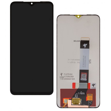 Дисплей для Xiaomi Poco M3, Redmi 9T, черный, без рамки, FLYCDI